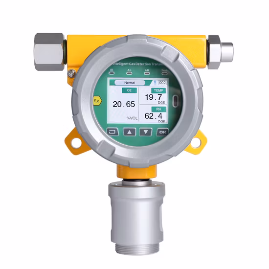 Industrial LCD Display Fixed Hydrogen Cyanide Hcn Gas Detector