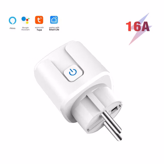 EU Adapter Smart Plug WiFi for Google Home Wireless Remote Voice Control Monitoring Timer Socket